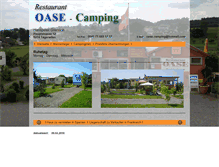 Tablet Screenshot of camping-oase.ch